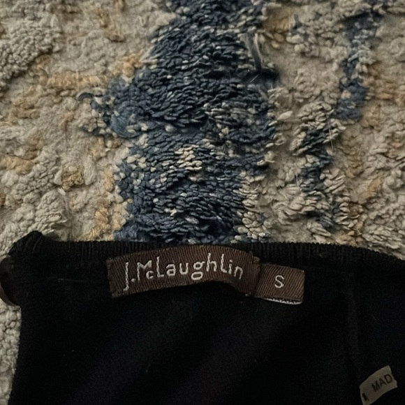 Black Wool Sweater with Gold Beaded Collar - Picture 6 of 6